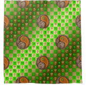 Virgo & Wood Rat Duschvorhang (Vorderseite)