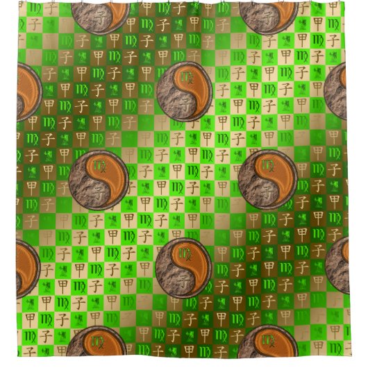 Virgo & Wood Rat Duschvorhang (Vorderseite)