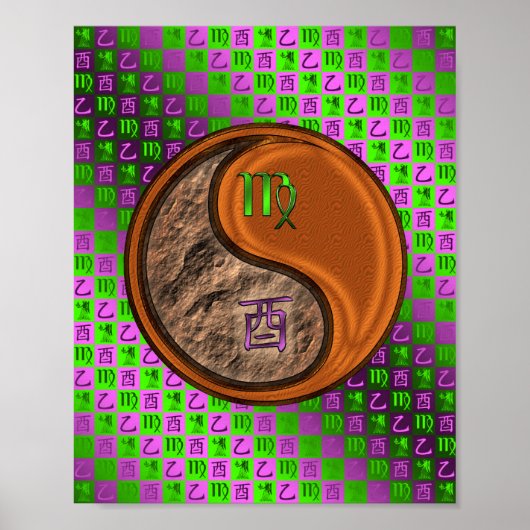 Virgo & Wood Rooster Poster (Vorne)