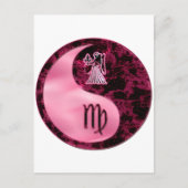 Virgo Yin Yang Postkarte (Vorderseite)