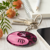 Virgo Yin Yang Schlüsselanhänger (Seite)