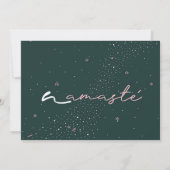 Virgo Yoga Girl Birthday Karte (Rückseite)