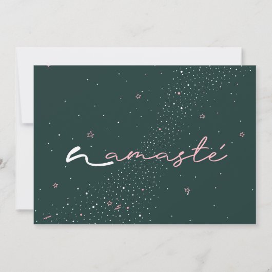 Virgo Yoga Girl Birthday Karte (Rückseite)