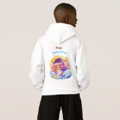 Virgo Young Genius Zodiac Kids Hoodie Pullover (Schwarz voll)
