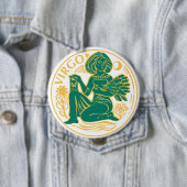 Virgo-Zeichen des Zodiaks Button (Beispiel)
