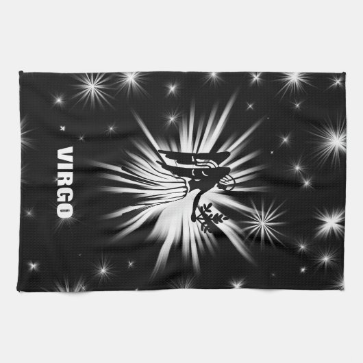Virgo-Zeichen Geschirrtuch (Horizontal)
