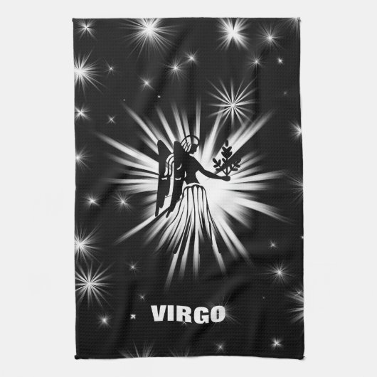 Virgo-Zeichen Geschirrtuch (Vertikal)
