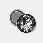 Virgo-Zeichen Magnet (Vorderseite/Rückseite)