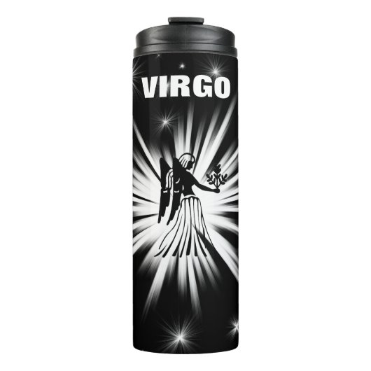 Virgo-Zeichen Thermosbecher (Vorderseite)
