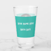 Virgo Zodiac Anpassbarer Bier Glas (Rückseite)
