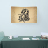 Virgo Zodiac Antique Look Banner (Messe)