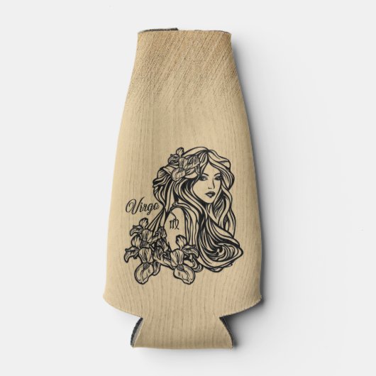 Virgo Zodiac Antique Look Flaschenkühler (Vorderseite)