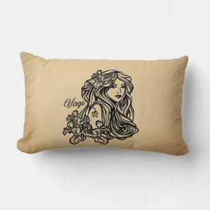 Virgo Zodiac Antique Look Lendenkissen