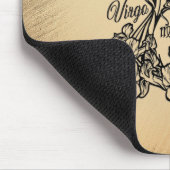 Virgo Zodiac Antique Look Mousepad (Ecke)