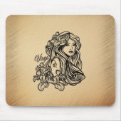 Virgo Zodiac Antique Look Mousepad (Vorne)