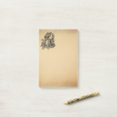 Virgo Zodiac Antique Look Post-it Klebezettel (Auf Schreibtisch)