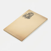Virgo Zodiac Antique Look Post-it Klebezettel (angewinkelt)