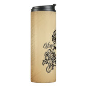 Virgo Zodiac Antique Look Thermosbecher (Nach links gedreht)
