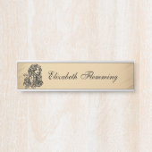 Virgo Zodiac Antique Look Türschild (Vorderseite )