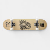 Virgo Zodiac Antique Skateboard (Horizontal)