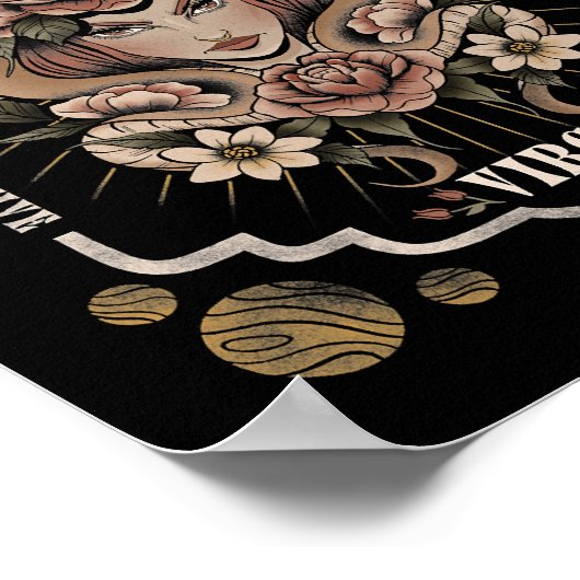 Virgo Zodiac Astrologie48 Poster (Ecke)