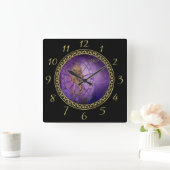 virgo Zodiac Astrologie Design Horoskop Quadratische Wanduhr (Zuhause)