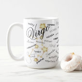 Virgo Zodiac Astrologie Züge Konstellation Text Tasse