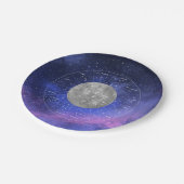 Virgo Zodiac Astrologisches Zeichen - Planet Mercu Pappteller (Schrägansicht)