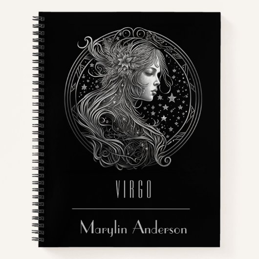 VIRGO ZODIAC ASTROLOGY CONSTELLATION CUSTOM NOTIZBLOCK (Vorderseite)