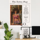 Virgo | Zodiac Astrology Foto Newspapier Poster (Heimbüro)