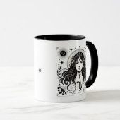 Virgo Zodiac Astrology Gift Tasse (VorderseiteRechts)