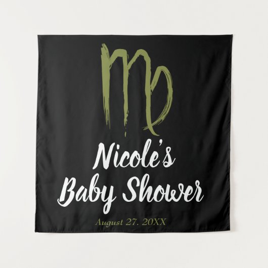 VIRGO Zodiac August September Astrologie Hintergru Wandteppich (Vorderseite)