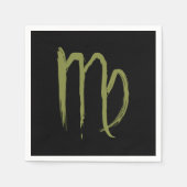 VIRGO Zodiac August September Geburtstagsastrologi Serviette (Vorderseite)