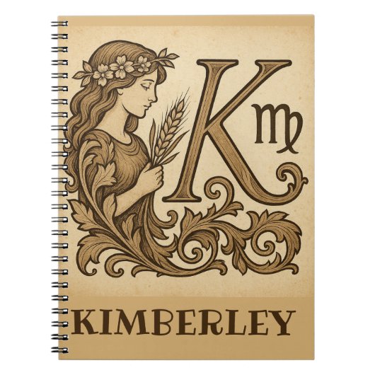 virgo Zodiac bag (K) Notizblock (Vorderseite)