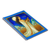 Virgo Zodiac Beauty Under a Night Sky Notizblock (Rechte Seite)