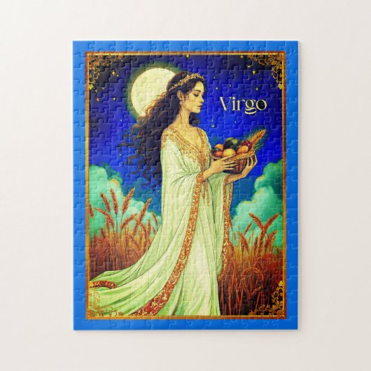 Virgo Zodiac Beauty Under a Night Sky Puzzle (Vertikal)