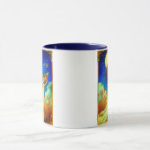 Virgo Zodiac Beauty Under a Night Sky Tasse (Zentrum)