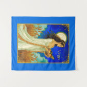 Virgo Zodiac Beauty Under a Night Sky Wandteppich (Vorderseite (Horizontal))