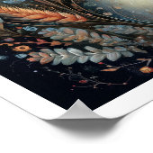 Virgo Zodiac Birth Sign Astrology Celestial Poster (Ecke)