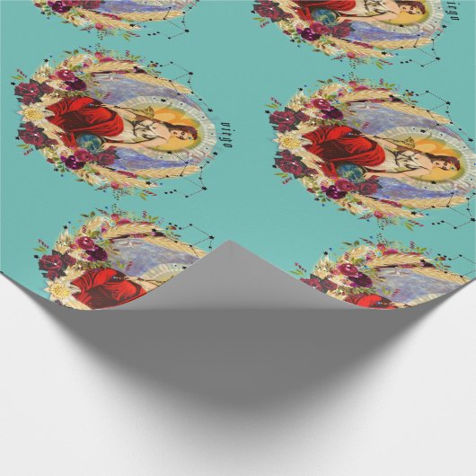 Virgo Zodiac Birthday Geschenkpapier (Ecke)