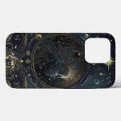 Virgo zodiac Black and gold Case-Mate iPhone Fall Hülle (Rückseite (Horizontal))