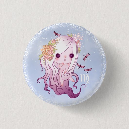 Virgo-Zodiac Button (Vorderseite)