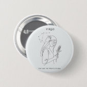 Virgo zodiac button (Vorne & Hinten)