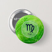 Virgo Zodiac Button (Vorne & Hinten)
