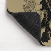 Virgo Zodiac Constellation Hevelius 1690 Mousepad (Ecke)