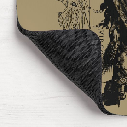 Virgo Zodiac Constellation Hevelius 1690 Mousepad (Ecke)