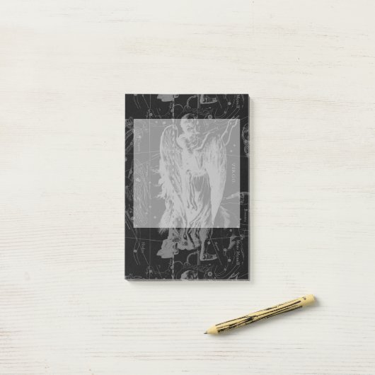 Virgo Zodiac Constellation Hevelius 1690 Post-it Klebezettel (Auf Schreibtisch)