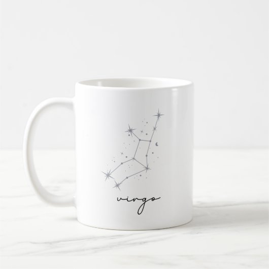 Virgo Zodiac Constellation Kaffeetasse (Links)