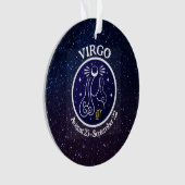 Virgo Zodiac Design Acrylic Ornament (Vorderseite)