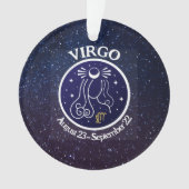 Virgo Zodiac Design Acrylic Ornament (Vorderseite)